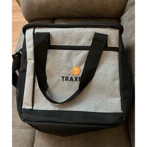 Black&Gray W/Shoulder Strap & Double Handles 12x11 1/2 x 6 Cooler Traxero Promo